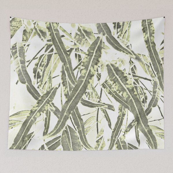 Item preview, Gum leaves pattern muted greens. designed and sold by Ohlordi.