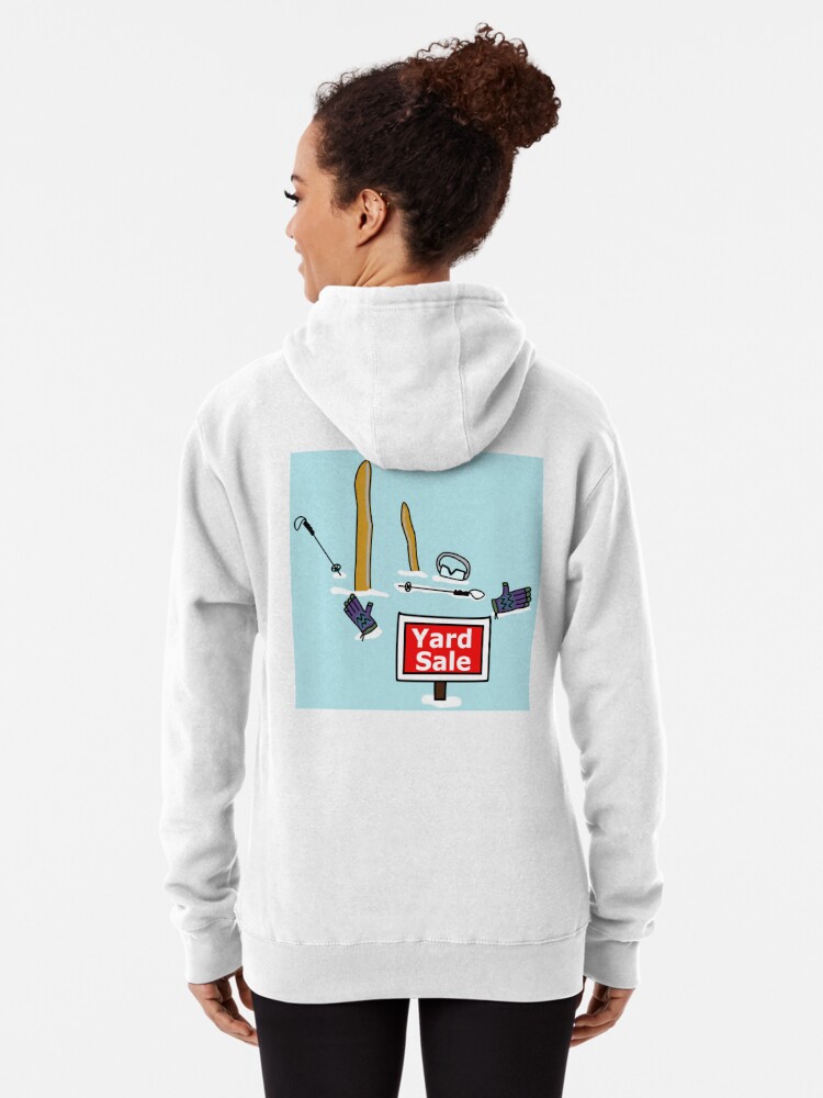 Yard Sale Ski Sticker | Pullover Hoodie