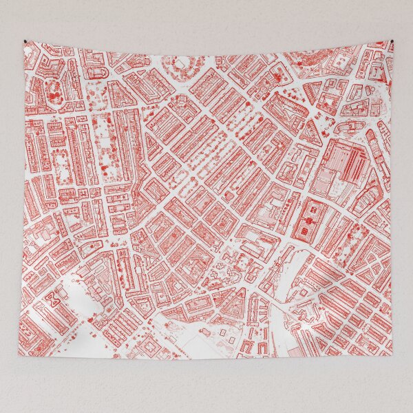 Item preview, Belgravia London Neighbourhood Buildings Map designed and sold by Mapozoid.