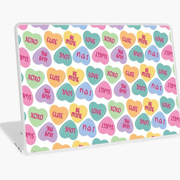 Conversation Hearts Laptop Skin