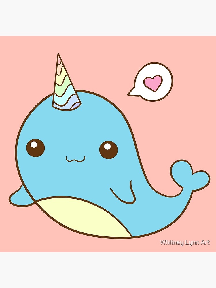 Thumbnail 5 of 5, Acrylic Block, ‘Lil Narwhal designed and sold by catahstrophic.