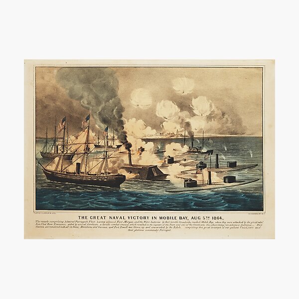 Item preview, Great Naval Victory in Mobile Bay Aug 5th 1864 designed and sold by allhistory.