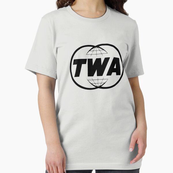Vista previa del artículo con la obra «Logotipo de TWA Trans World Airlines en negro», diseñado y vendido por GuyBergman.