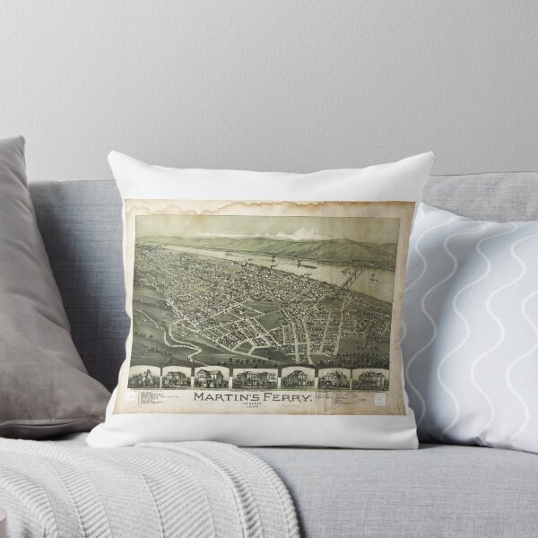 Item preview, Martin's Ferry Ohio by Thaddeus Fowler (1899) designed and sold by allhistory.