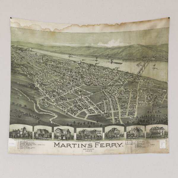 Item preview, Martin's Ferry Ohio by Thaddeus Fowler (1899) designed and sold by allhistory.