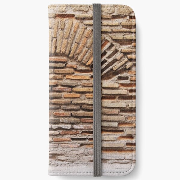 #old, #brick, #architecture, #pattern, #rough, #dirty, #concrete, #tile iPhone Wallet
