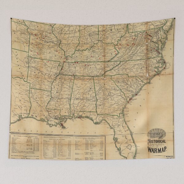Item preview, The Historical Civil War Map (1862) designed and sold by allhistory.