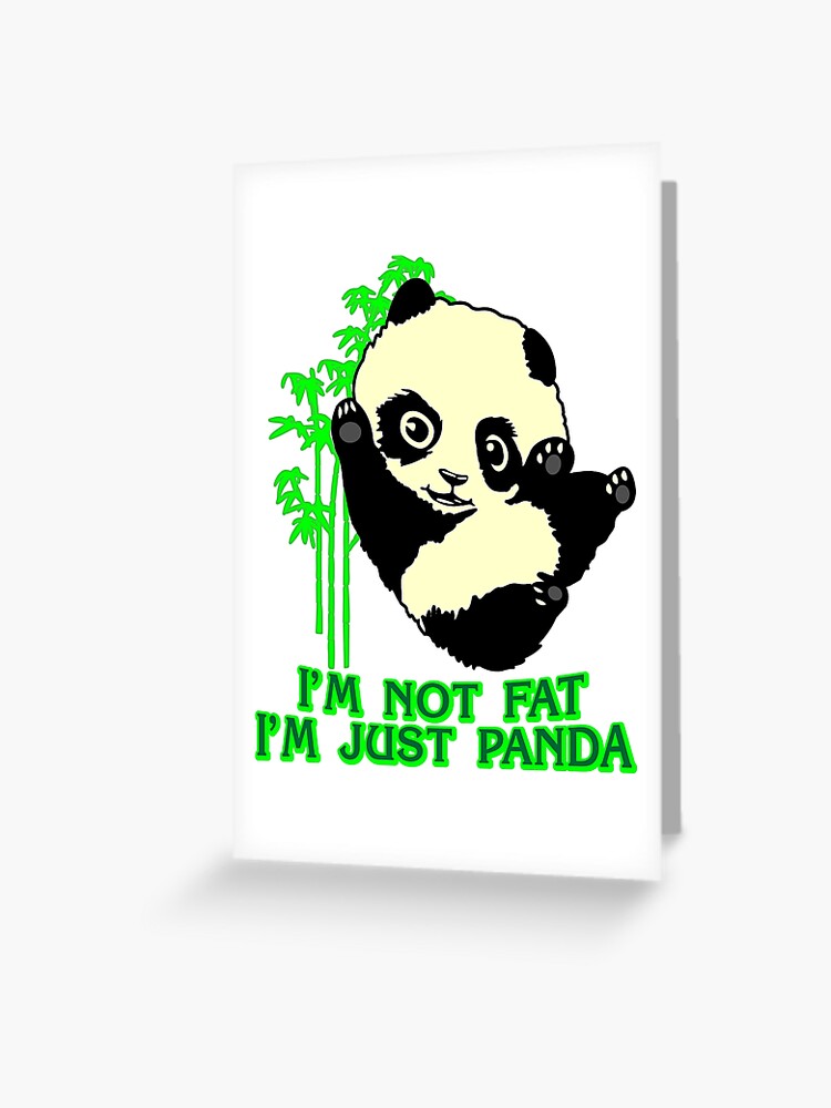 Grußkarte for Sale mit panda bär pandabär dick comic geschenk