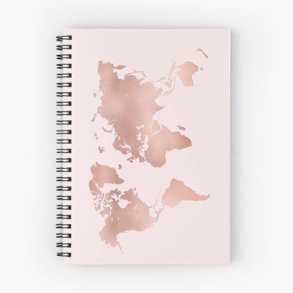 Item preview, Rose Gold World Map designed and sold by lolomastudio.