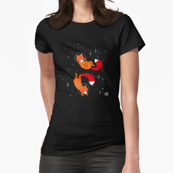 Space Foxes Fitted T-Shirt
