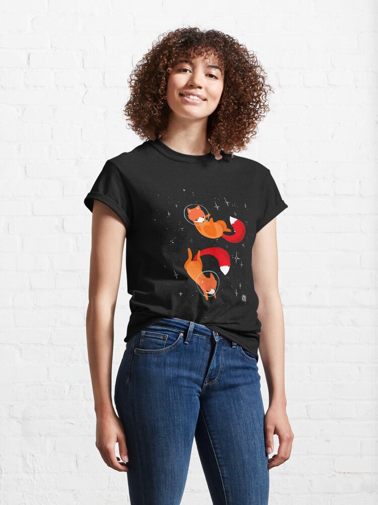 Alternate view of Space Foxes Classic T-Shirt