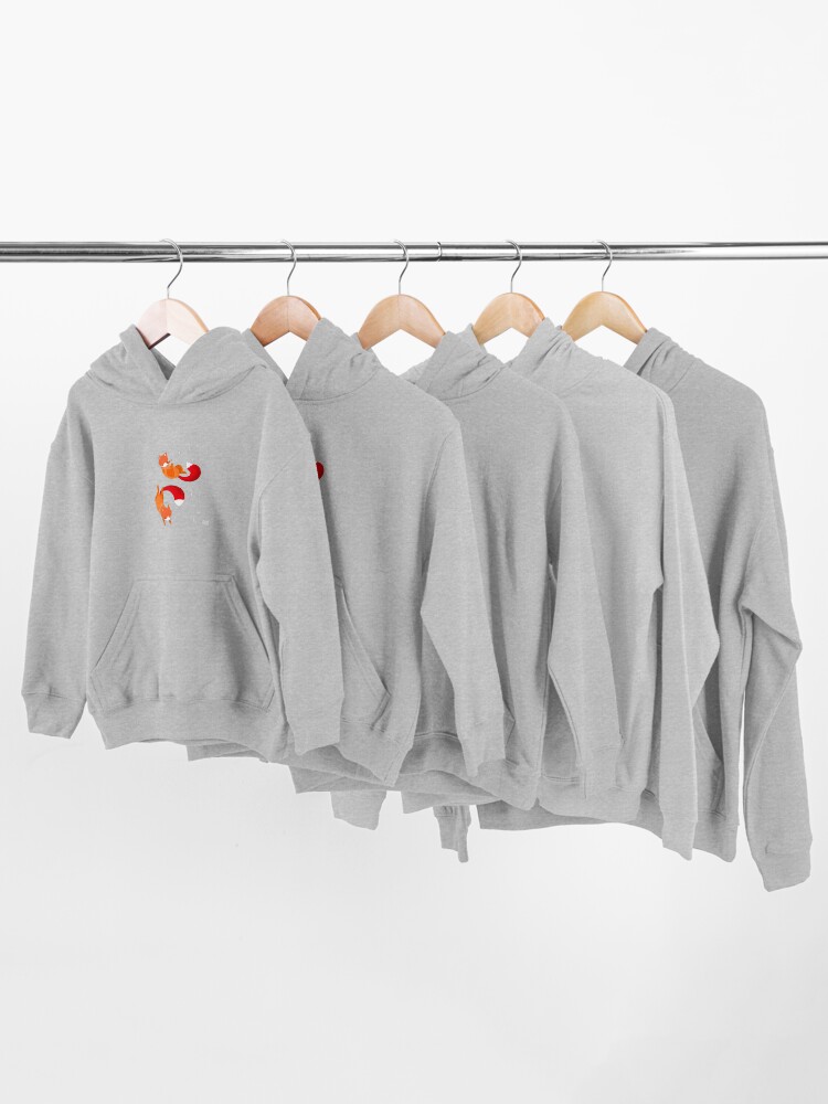 Alternate view of Space Foxes Kids Pullover Hoodie