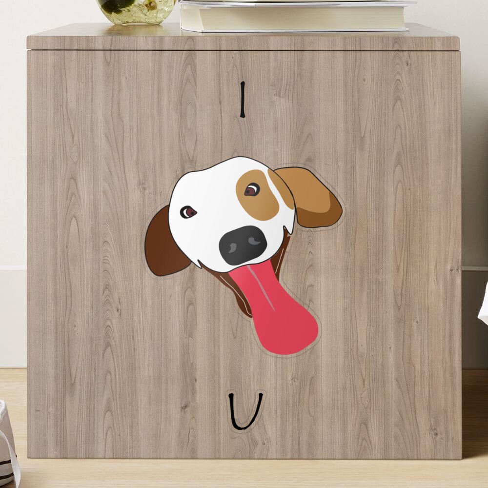Sexy Valentine - Adult humor naughty love statement - I Lick U Sticker