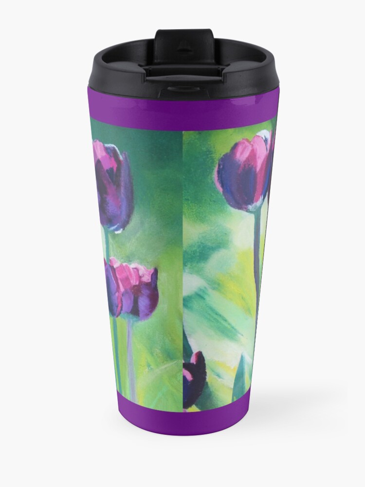 Alternate view of Tulips Aglow Travel Mug