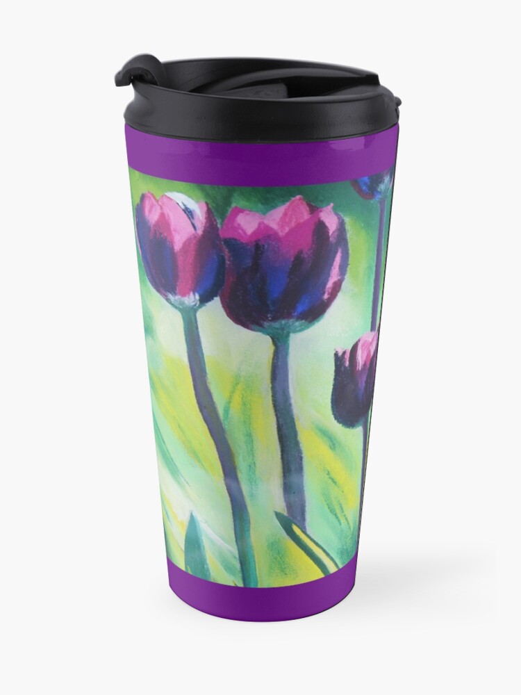 Alternate view of Tulips Aglow Travel Mug