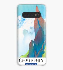 Vintage Travel Poster France - Chamonix - Mont Blanc Case/Skin for Samsung Galaxy