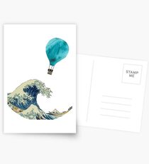 The Wave and the Hot Air Balloon Postcards
