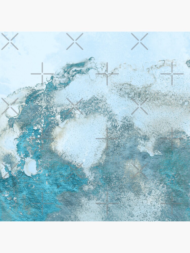 Ice Blue Metal Foil and Light Blue Marble Texture by MysticMarble
