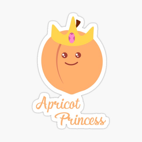 "Apricot Princess" Sticker for Sale by Martingls Redbubble