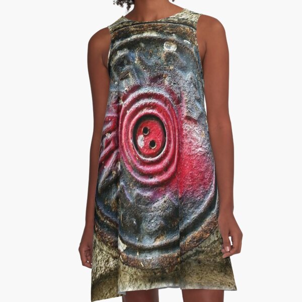 #old, #art, #rusty, #pattern, #abstract, #dirty, #ancient, #decoration, #design, #antique A-Line Dress