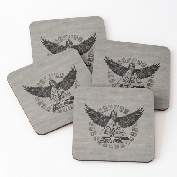 Item preview, Valknut Symbol and Raven designed and sold by Nartissima.