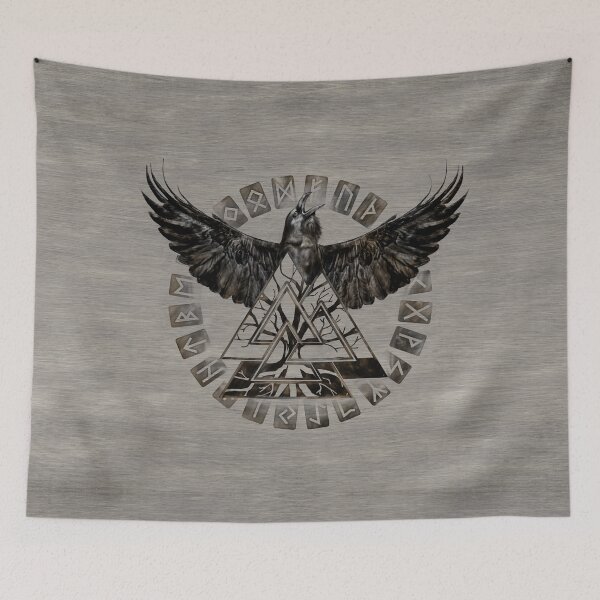Item preview, Valknut Symbol and Raven designed and sold by Nartissima.