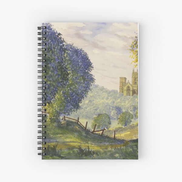 Bridlington Priory from Woldgate on the Hockney Trail Spiral Notebook