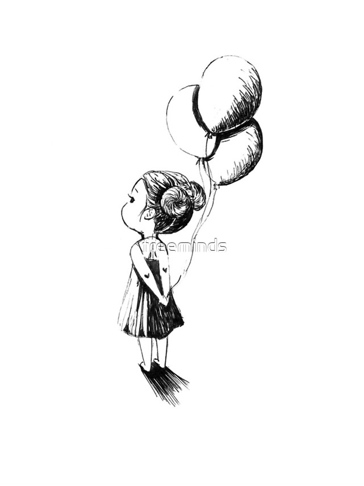 Little Balloon Girl by freeminds
