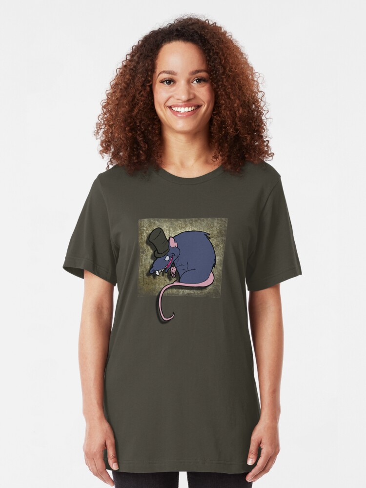 Alternate view of Diabolical Rat Slim Fit T-Shirt