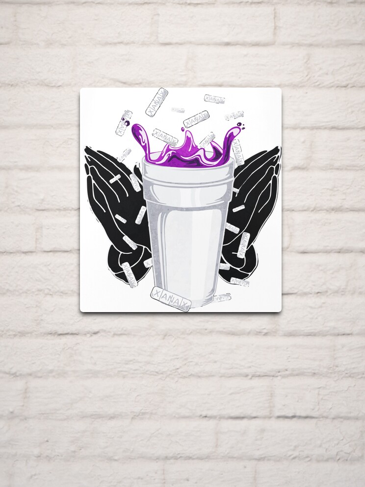 Purple Lean Cup | Metal Print