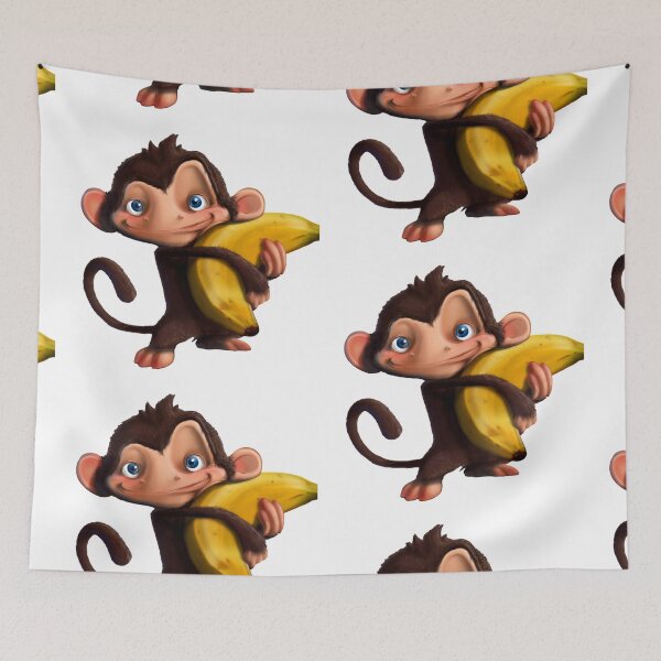 Item preview, A monkey with his banana designed and sold by OJOEF89.
