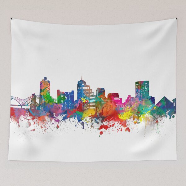 Item preview, memphis skyline designed and sold by BekimART.