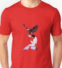 Elvis Hunts with an Eagle Unisex T-Shirt