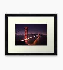 Golden Gate Bridge at Night Framed Print