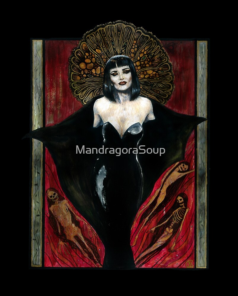 Our Lady Of Darkness By Mandragorasoup Redbubble - 