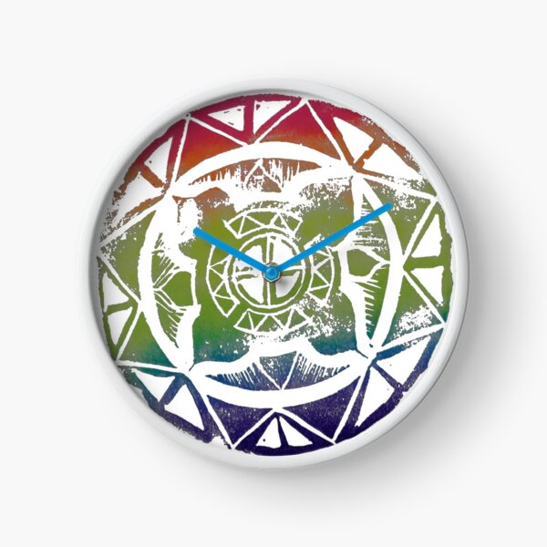Mandala Effect - Rainbow Clock