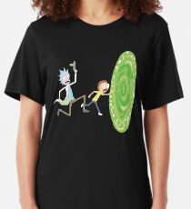 Rick and Morty Pixels - Pixel Rick! Slim Fit T-Shirt