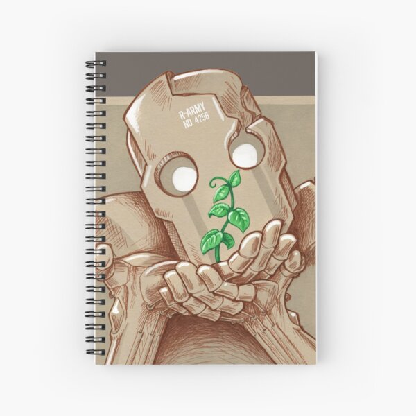 Robot et plante Cahier à spirale