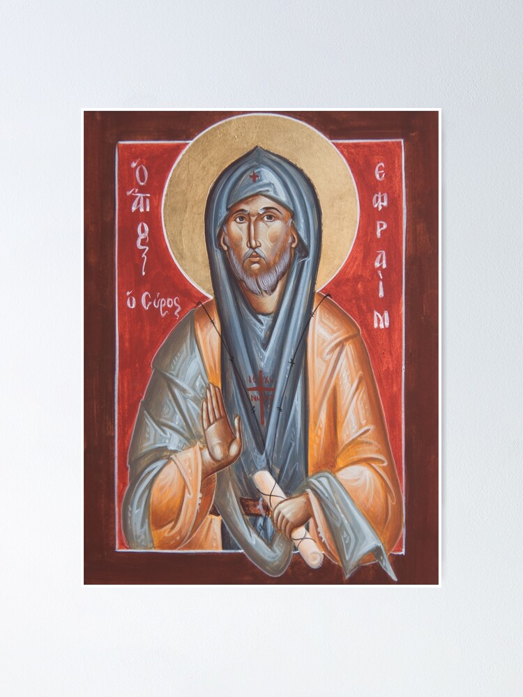 Alternate view of St Efraim the Syrian Poster