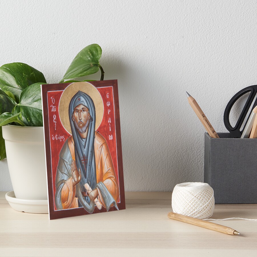 St Efraim the Syrian Art Board Print
