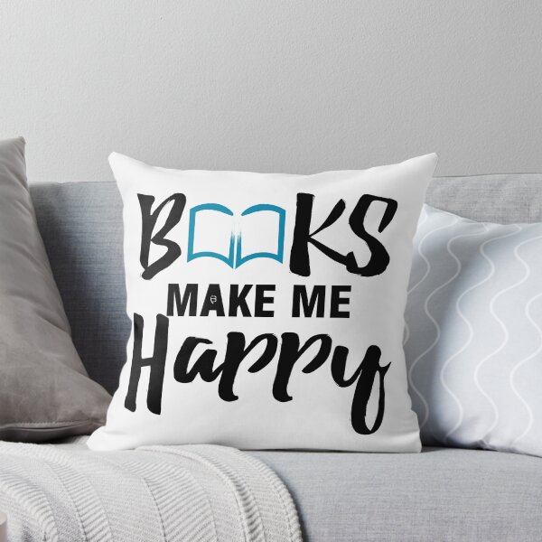 Item preview, Books make me happy | Bookrebels | Book lover | Bookworm | Reader designed and sold by Bookrebels.