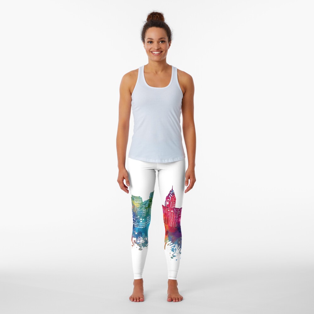 philadelphia skyline Leggings