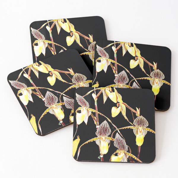 Item preview, #298         Yellow & Black Orchids designed and sold by MyInnereyeMike.