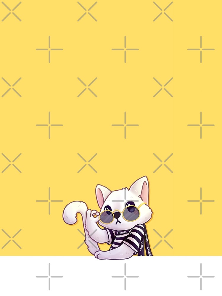 Thumbnail 6 of 6, Chiffon Top, Fabulous Cat designed and sold by instadrawvhs.