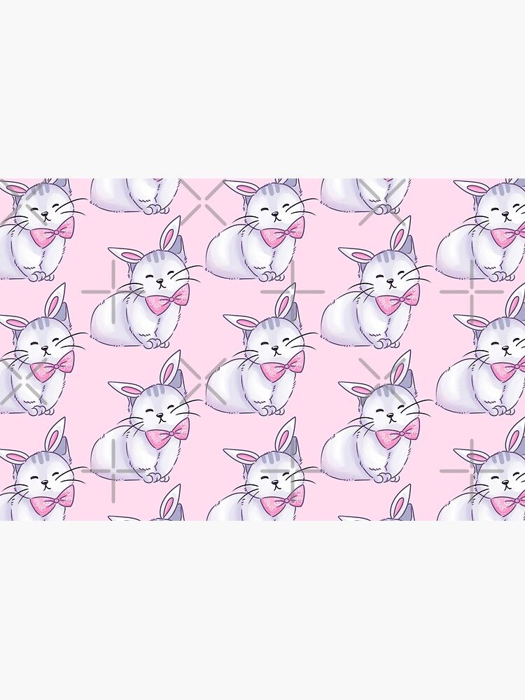 Thumbnail 4 of 4, Zipper Pouch, Bunny Cat designed and sold by instadrawvhs.