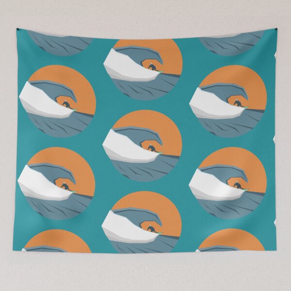 Item preview, Beach surf low poly cornwall designed and sold by edgeofthemap.