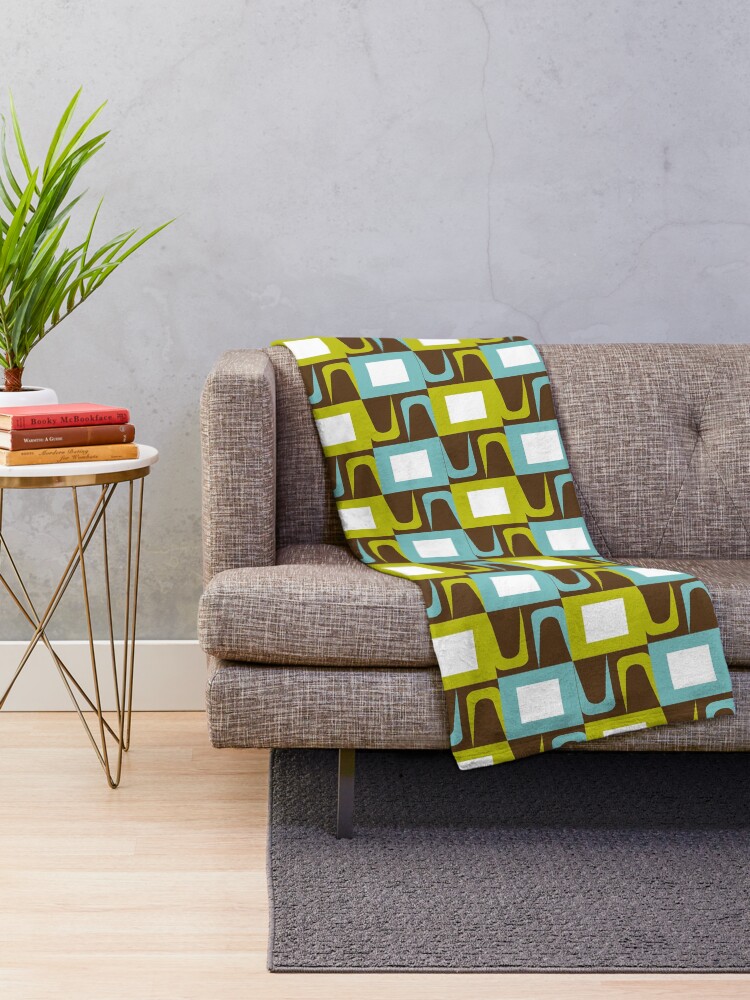 "Mid Century Modern Pattern" Throw Blanket for Sale by Makanahele