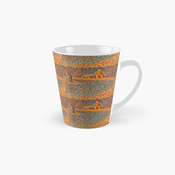 a man and a cat Tall Mug