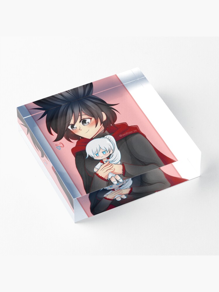 Alternate view of Whiterose lil' weiss Acrylic Block