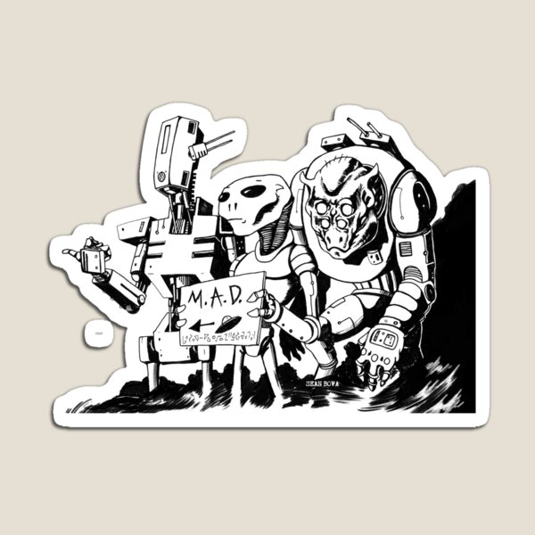 Monsterz Tea Party by SEAN BOVA Magnet